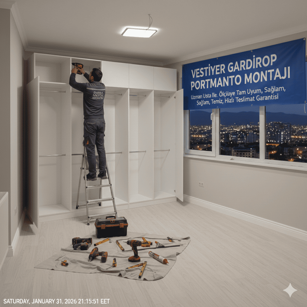Vestiyer Gardırop Portmanto Montajı